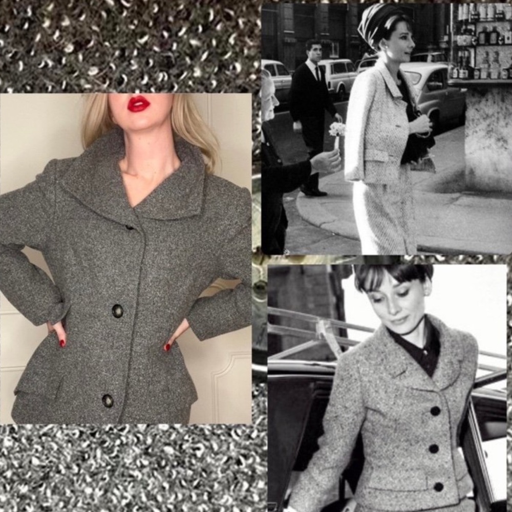 GIVENCHY Vintage 50s 60s Haute Iconic Coat - Rare Couture Audrey Hepburn - Picture 7 of 9